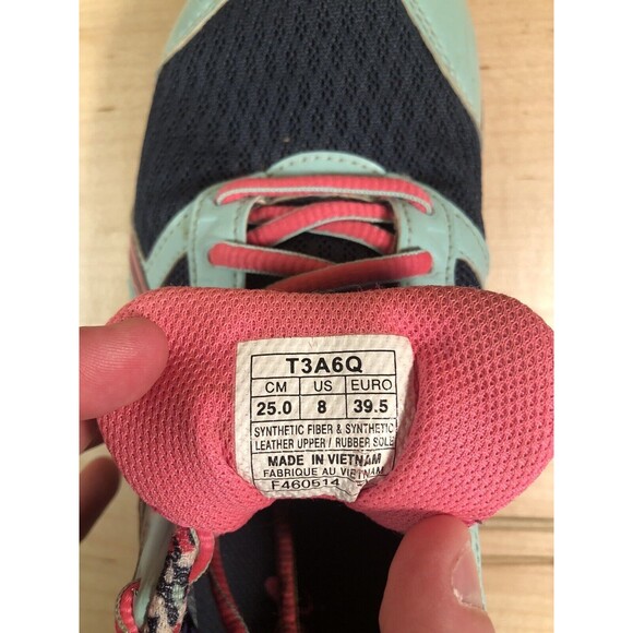 Asics Women’s Sz 8 Gel Frantic 7 Running Shoes T3A6Q Multicolor Indoor Use Only - Picture 10 of 11